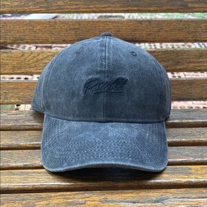 The Roosevelts faded Black full 6 panel baseball cap adjustable hat NWT